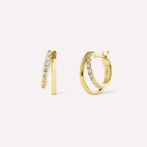 Ana Luisa Toda Gold Double Hoop Earrings